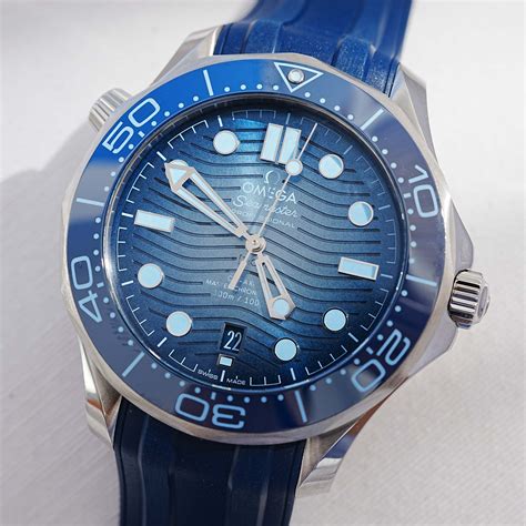 omega seamaster 300 blue leather|omega seamaster 300 best price.